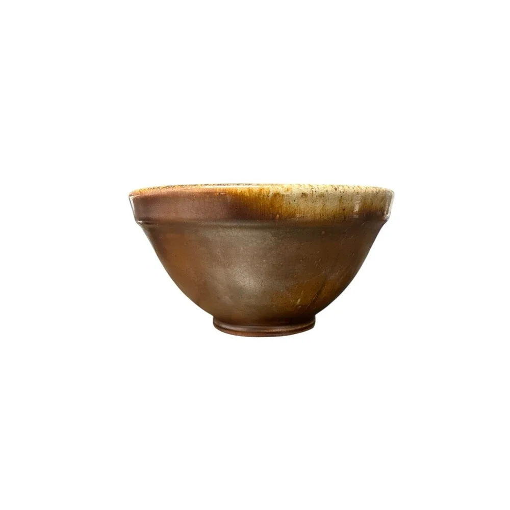 Ben Owen III Pottery Bowl Copper Penny Ash Glaze‎ Signed 2007 North Carolina